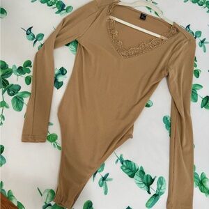 Lace accent bodysuit